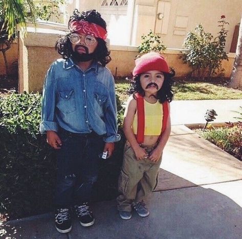 Cheech N Chong Costume, Cheech And Chong Costumes, Powerpuff Girls Costume, Fairy Halloween Costumes, Homemade Halloween Costumes, Cheech And Chong, Hallowen Costume, Cute Halloween Costumes, Baby Halloween Costumes