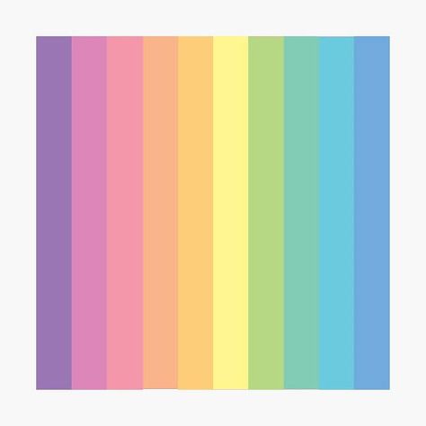 Rainbow Palette, Pastel Colour Palette, Color Pastel, Pastel Rainbow, Color Pallets, Colour Palette, Pastel Colors, Cute Designs, Rainbow Colors