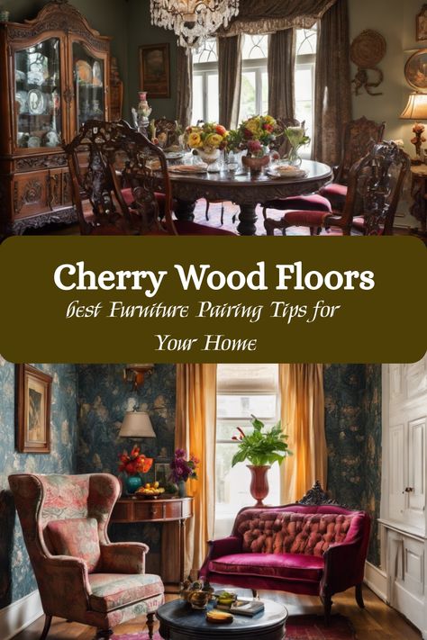 Cherry Wood Floors: Best Furniture Pairing Tips for Your Home Cherry Wood Floors Living Room Furniture, Cherry Floor Dining Room, Brazilian Cherry Floors Living Room, Dark Wood Flooring Living Room, Cherry Floors Living Room, Rosewood Floor, Brazilian Cherry Wood, Types Of Flooring Materials, Cherry Hardwood Flooring