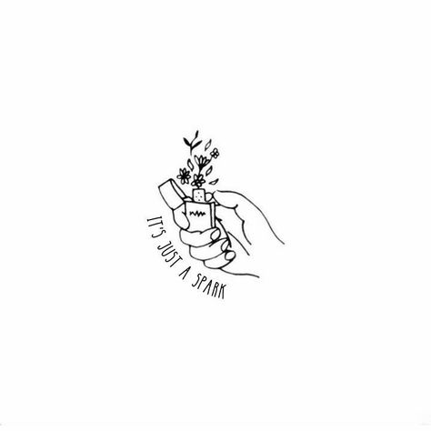 Paramore Tattoos Ideas, Small Paramore Tattoo, Paramore Tattoo Last Hope, Paramore Quote Tattoo, It’s Just A Spark Paramore Tattoo, Its Just A Spark But Its Enough Tattoo, Fake Happy Tattoo Paramore, Paramore Flash Tattoo, Sia Tattoo Ideas