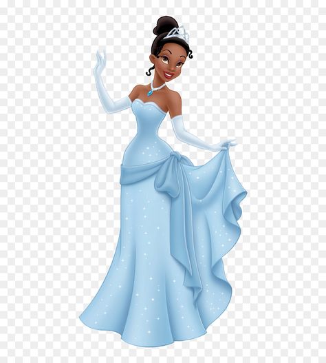 Princess Tiana Blue Dress, Tiana Blue Dress, Disney Tiana, Tiana Princess, Tiana Dress, Dress Clipart, Dress Png, Princesa Tiana, Prada Dress