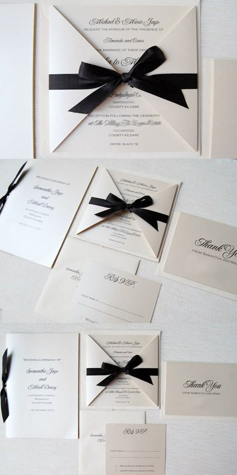 Black Tie Invitation, White Tuxedo Wedding, Wedding Invitations Black, Black Tie Wedding Invitations, Black And White Wedding Theme, Classy Wedding Invitations, Nye Wedding, White Wedding Theme, Black And White Wedding Invitations