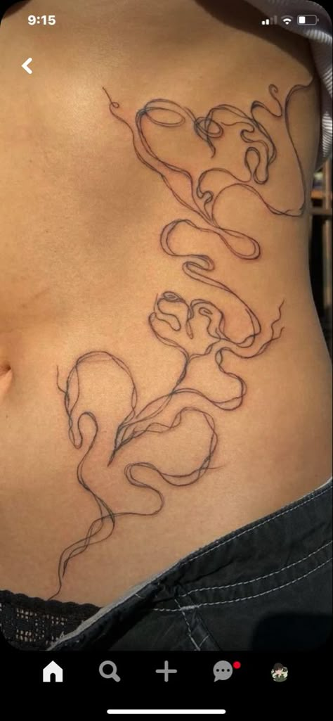 Side Belly Tattoo Men, Women Torso Tattoo, Torso Tattoos For Women, Fye Tattoos, Side Body Tattoos, Lower Stomach Tattoos, Ab Tattoo, Stomach Tattoos Women, Rose Tattoos For Women