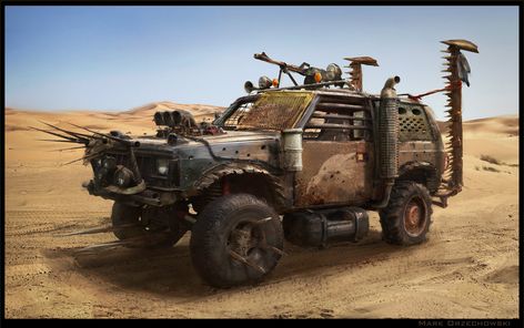 ArtStation - Mad Max Jeep, Mark Orzechowski Mad Max Movie, Apocalypse World, Car Max, Mad Max Fury, Apocalypse Survival, Jeep Xj, Mad Max Fury Road, Zombie Survival, Post Apocalypse