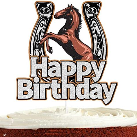 Horse Racing Party Decorations, Racing Party Decorations, Cowboy Happy Birthday, Happy Birthday Cowboy, Horse Cake Toppers, Horse Racing Party, Birthday Cake Decor, Racing Party, Horse Cake