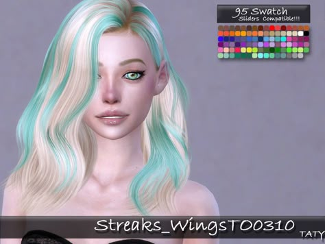 The Sims 4 Cc Mint Hair, Sims 4 Cc Highlight Hair, Mint Sims 4 Cc Hair, Sims 4 Cc Blue Hair, Sims 4 Cc Hair Two Colors, Sims 4 Cc Hair With Highlights, Sims 4 Hair Highlights, Sims 4 Green Cc, Sims 4 Hair Highlights Cc