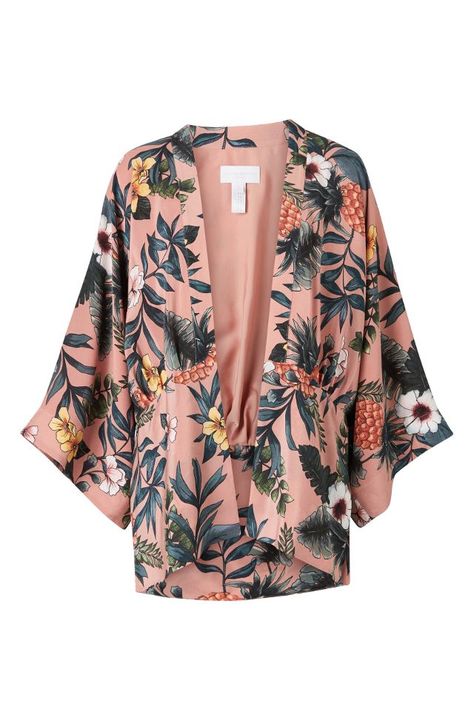 Witchery Solar Print Kimono Solar Print, Outer Style, Look Kimono, Kimono Blouse, Mode Kimono, Linen Top Women, Casual Hijab Outfit, Print Kimonos, Embroidery Fashion