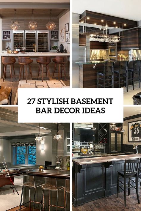 Elegant Basement Bar, Basement Wet Bar Ideas Small Spaces, Home Sports Bar Ideas, Simple Basement Bar Ideas, Bar Decor Ideas Home, Basement Bar Designs Layout, Unique Bar Design, Basement Dry Bar Ideas, Basement Home Bar