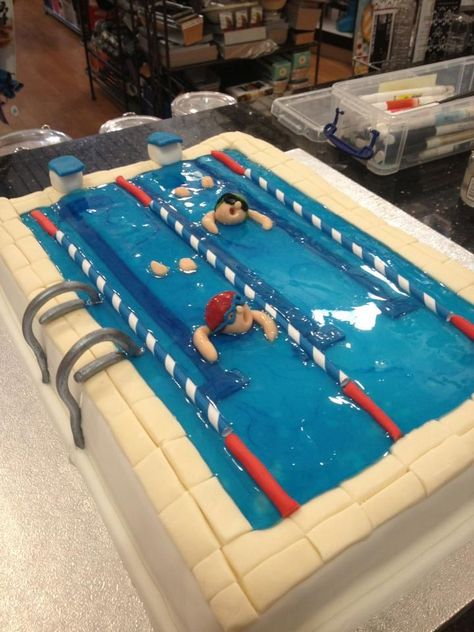 Swimming Pool Cakes, Swimming Cupcakes, Swim Cake, Pool Cakes, Pool Birthday Cakes, Swimming Pool Cake, Swimming Cake, Pool Party Cakes, Pool Cake