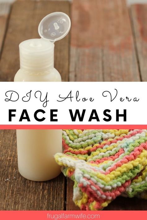 Homemade Body Products, Baking Soda Face Wash, Homemade Liquid Soap, Face Wash Recipe, Aloe Vera Face Wash, Homemade Face Wash, Diy Face Wash, Aloe Vera Face, Baking Soda Face