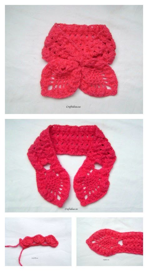 Crochet Lotus Scarf Free Pattern and Tutorial Crochet Neck Collar, Crochet Collars Patterns Free, Dog Scarf Crochet, Crochet Pet Collar, Crochet Bow Pattern, Dog Collar Pattern, Crochet Collar Pattern, Crochet Dog Clothes, Crochet Neck Warmer