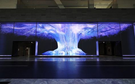 d’strict has introduced 30M*7M (Horizontal*vertical size) of LED display project, depicting Nexen Tire’s infinite potential, “The Infinity Wall” in 3d Mapping, Led Projects, Interactive Walls, Interactive Installation, Lobby Design, Projection Mapping, Media Wall, Video Wall, The Infinity