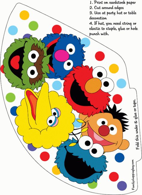 Sesame Street Party Printables Rory's Birthday, Sesame Street Printables, Sesame Street Crafts, Sesame Street Decorations, Sesame Street Birthday Party Ideas Boy, Sesame Street Coloring Pages, Elmo Birthday Party Boy, Sesame Street Signs, Seaseme Street