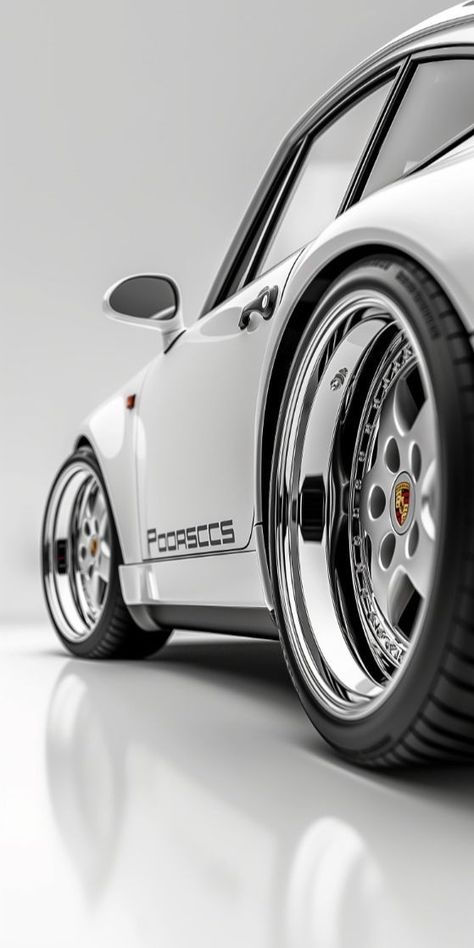 White Porsche, Cool Car Drawings, Porsche Classic, Porsche 964, Porsche Gt3, Car Graphics, Automotive Photography, Classic Porsche, Porsche Cars