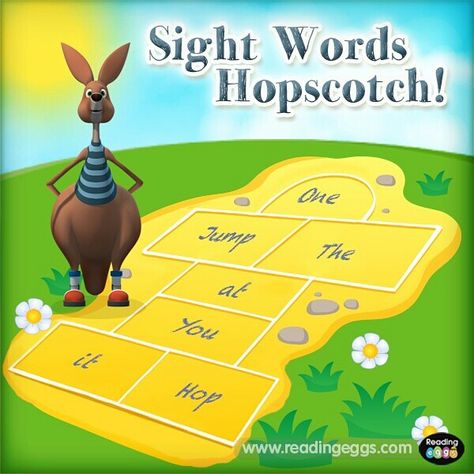 Play 'sight word' hopscotch with your child! Use chalk to map out sight words for your little ones to hop on and read. Set an activity at the last step for an extra challenge. Reading Help, Ocean Day, Phonics Games, Sight Word Games, Sight Word Activities, Learn Crafts, Word Games, Word Activities, Teaching Tips