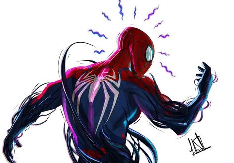 Spider Man Fanart, Spider Man Ps5, Project Pat, Spiderman And Spider Gwen, Spider Man Venom, Spiderman Comic Art, Spiderman Art Sketch, Black Spiderman, Spiderman Artwork