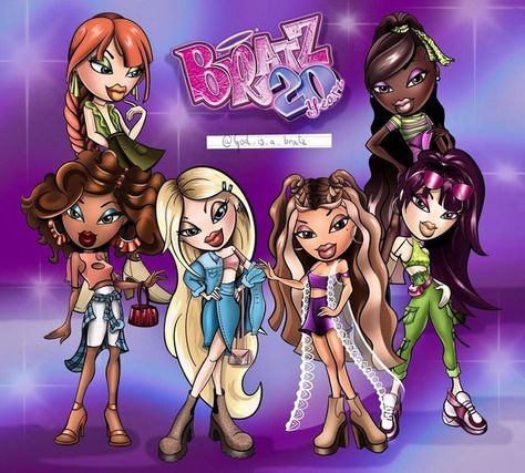 Bratz Characters, Bratz Doll Makeup, Happy 20th Anniversary, Bratz Doll, 20th Anniversary, May 21, American Style, Fashion Dolls, Cute Art