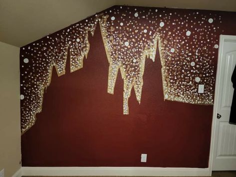 Harry Potter Nursery Wall, Harry Potter Wall Mural, Harry Potter Baby Nursery, Harry Potter Wall Decals, Harry Potter Bedroom Ideas, Harry Potter Room Ideas, Harry Potter Library, Harry Potter Home, Harry Potter Nursery