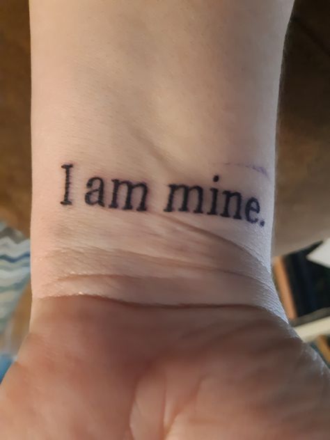 I Am Mine Tattoo, Tattoo Pearl, Pearl Jam Tattoo, Jam Tattoo, Pearl Jam Lyrics, Mine Tattoo, Music Sleeve, I Am Mine, Wrist Tattoo