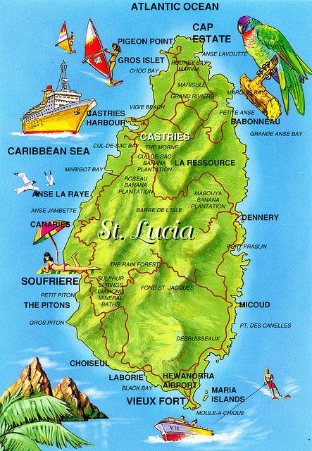 St Lucia Island, St Lucia Vacation, St Lucia Travel, Map Photo, Lesser Antilles, Saint Lucia, World Geography, Caribbean Travel, Santa Lucia