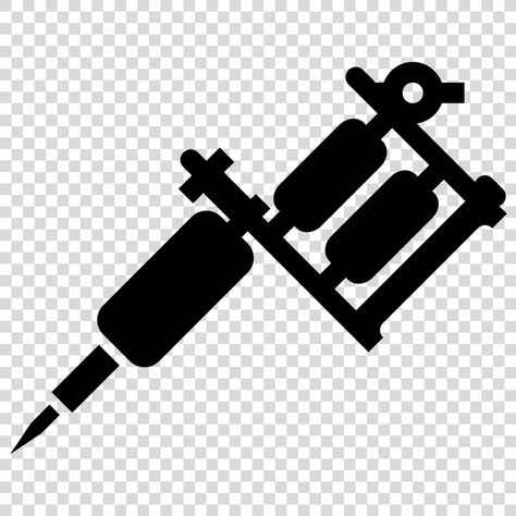 Piercing Png, Clip Art Tattoo, Tattoo Machine Drawing, Tattoo Machine Art, Tattoo Png, Icon Tattoo, Tattoo Machine Tattoo, Ink Logo, Machine Logo