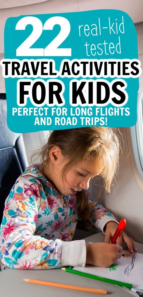 If you're looking for the best travel activities for kids for long car rides or on an airplane, look no further! We travelled for 4 months with 2 kids and these are the time tested activities our kids loved the most during travel. Travelling with kids is hard enough when they're entertained, don't let them get bored! Kids Airplane Activities, Road Trip Activities For Kids, Travel Activities For Kids, Car Ride Activities, Best Cars For Teens, Kids Travel Activities, Airplane Activities, Trip Activities, Car Activities