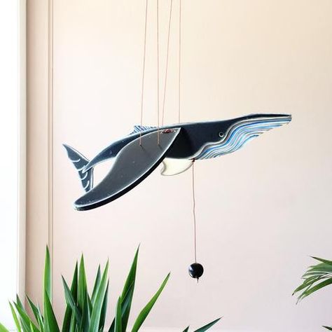 Flying Mobiles - Unique Handmade Gift - Home Decor - Fair Trade – Tulia's Artisan Gallery Dragon Mobile, Whale Mobile, Whale Decor, Bird Mobile, Deco Nature, Flying Toys, Diy Mobile, Kinetic Art, Hanging Mobile