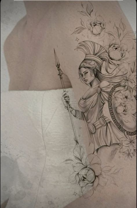 Floral Fine Line, Greek Goddess Tattoo, Tattoo Borboleta, Boss Tattoo, Athena Tattoo, Sleeve Inspiration, Organic Tattoo, Seshomaru Y Rin, Tattoo Apprenticeship