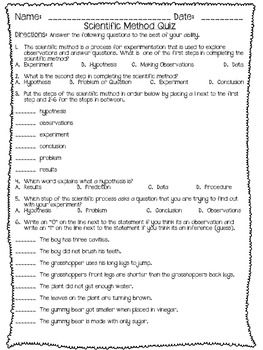 Scientific Method Test or Quiz - free Scientific Method Quiz, Teaching Scientific Method, Scientific Method Lab, Story Worksheet, Grade 5 Science, Nature Of Science, Fifth Grade Science, Scientific Method Worksheet, Sixth Grade Science