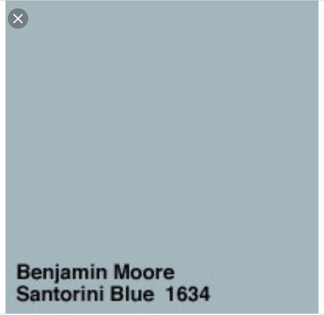 Grecia Santorini, Santorini Grecia, Brown Living Room Decor, Santorini Blue, Colorful Baby, Favorite Paint Colors, Benjamin Moore Colors, Office Colors, Wallpaper Accent Wall