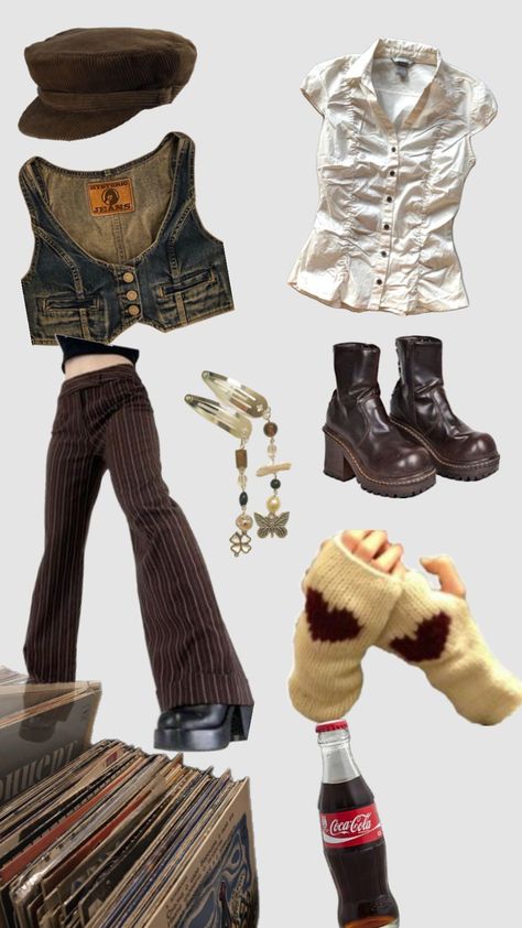 Nana Clothes, 2000s Outfits, Earthy Outfits, Aesthetic Outfit Ideas, Fabulous Clothes, Looks Street Style, Fashion Design Sketches, Indie Fashion, Lookbook Outfits