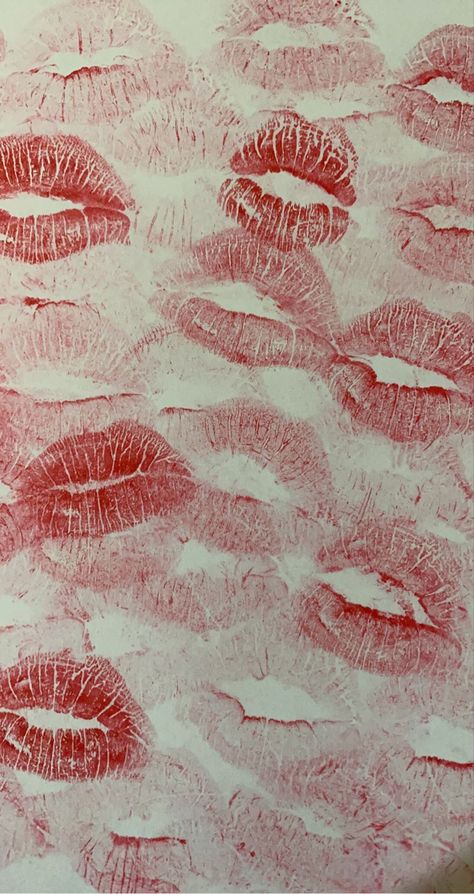 Kiss Mark Wallpaper, Pink Kisses Wallpaper, Pink Kisses, Wallpaper Iphone Pink, Red Wallpapers, Lipstick Mark, Kiss Mark, Iphone Pink, Vinyl Aesthetic