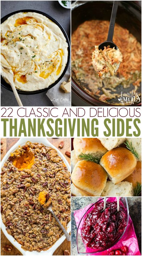 Here are a few of my favorite Classic Thanksgiving Side Dish Recipes and some I plan to try soon. What is your favorite Thanksgiving side dish? Italian Thanksgiving Recipes, Southern Thanksgiving Recipes, Thanksgiving Side Dish Recipes, Best Thanksgiving Side Dishes, Thanksgiving Food Sides, Thanksgiving Appetizer Recipes, Classic Thanksgiving, Easy Thanksgiving Recipes, Best Thanksgiving Recipes