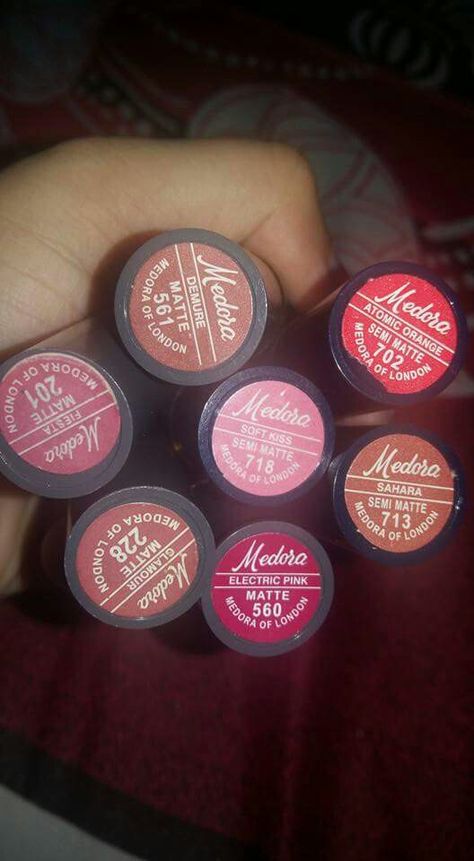 Medora Medora Nail Polish Shades, Medora Lipstick Shades, Lakme Lipstick Shades, Medora Lipstick, Lipstick Color Names, Lakme Lipstick, Plazo Set, Day Eye Makeup, Kylie Makeup