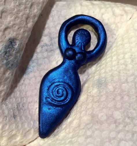 Esoteric Decor, Polymer Clay Goddess, Clay Goddess, Spiral Goddess, Wiccan Crafts, Polymer Clay Ornaments, Sculpey Clay, Polymer Clay Christmas, Polymer Clay Canes