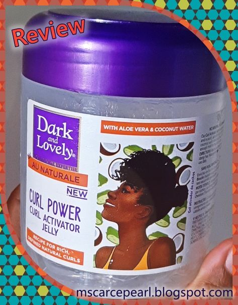 Mscarcepearl: Dark and Lovely AU NATURALE Curl Activator Jelly Review Dark And Lovely Hair Products, Curl Activator On Natural Hair, Curling Gel For Natural Hair, Curling Gel For 4c Hair, Curl Gel, Carols Daughter Products Curly Hair, Curl Jelly Hair Products, Hair Jelly, Gel Curly Hair