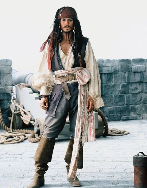 Larp Warrior, Jack Sparrow Cosplay, Jack Sparrow Quotes, Jack Sparrow Costume, Warrior Character, Caribbean Outfits, Character Cosplay, Handmade Leather Boots, Pirate Outfit