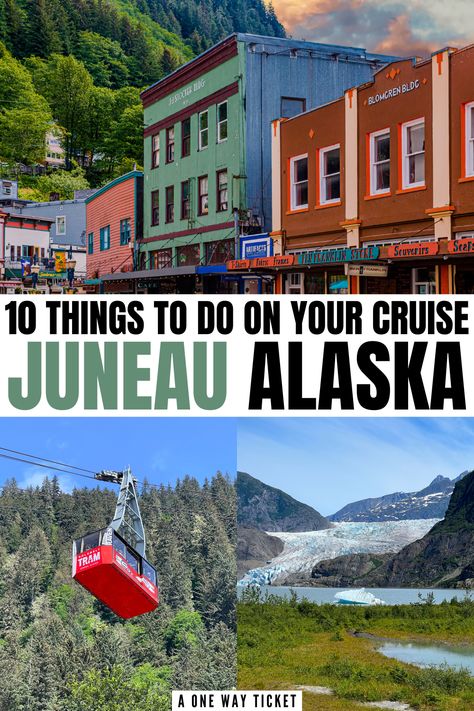 Juneau is not only Alaska’s capital, but it’s also a very popular cruise port for Alaska cruises. One of my best tips for an Alaska cruise is to go into each port with a game plan – what you want to do, what you want to see, how much free time you’ll have, etc. You only have a portion of a day to explore, so you have to make the most of it. This is the ultimate guide to the Juneau cruise port in Alaska! | alaska cruise tips | juneau alaska travel | juneau alaska cruise port | alaska cruise guide What To Do In Juneau Alaska, Juneau Alaska Cruise Port, Things To Do In Juneau Alaska, Juneau Alaska Things To Do In, Alaskan Cruise Excursions, Alaska Cruise Excursions, Alaska Travel Cruise, Cruise Hacks, Alaska Cruise Packing