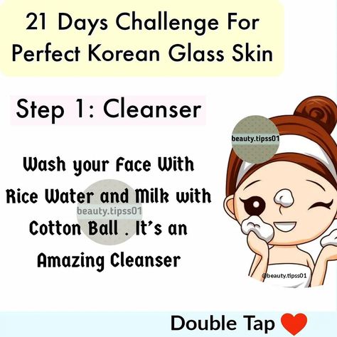 beauty.tipss on Instagram: “Follow 👉🏽 @beauty.tipss01 ❤ for more effective tips for perfect Korean Glass Skin in 21 days Follow 👉🏽 @beauty.tipss01 for more . Do like…” Skin Care Challenge, 21 Days Challenge, Lipstick Guide, Clear Skin Routine, Korean Glass Skin, Facial Tips, Natural Skin Care Ingredients, Face Tips, Advanced Skin Care