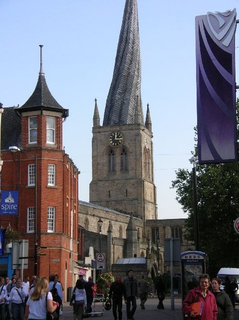 Chesterfield's Crooked Spire by Andrew Loughran 1960s Childhood, Chesterfield Derbyshire, British Traditions, Gothic Church, Tunbridge Wells, Peak District, West London, Future Life, Barcelona Cathedral