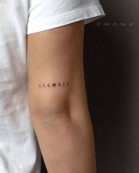 Moon Phases Tattoo, Omerta Tattoo, Best Tattoos For Women, Bicep Tattoo, Tattoos Geometric, Forearm Tattoo Women, Minimalist Tattoos, Arm Tattoos For Women, Little Tattoos