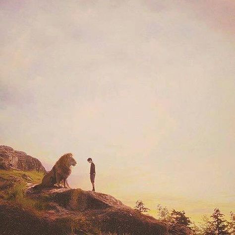 Aslam and Edmund - Chronicles of Narnia Cair Paravel, Narnia 3, Edmund Pevensie, Regnul Animal, Cs Lewis, Chronicles Of Narnia, Lion Of Judah, Wow Art, A Lion