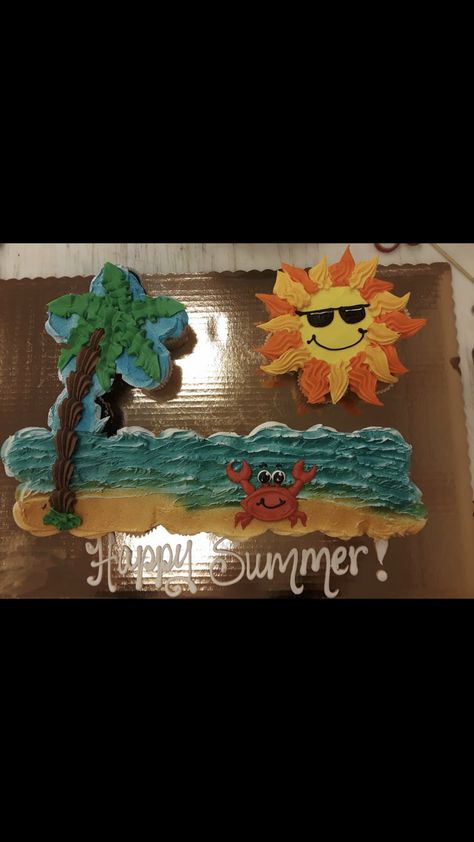 Summer Buttercream Cakes, Summer Cupcake Pullapart, Beach Cupcake Cake, Summer Pull Apart Cupcakes, Pool Party Pull Apart Cupcakes, Fishing Pull Apart Cupcake Cake, Shark Cupcake Cakes Pull Apart, Summer Cupcake Cakes Pull Apart, Beach Pull Apart Cupcake Cake