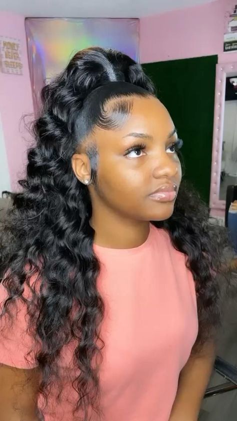 Half Up Half Down Hairstyles Black, Up In Down Hairstyles Black, Half Up Half Down Hair Styles Black, Hairstyles For Black Women Half Up, Up Down Sew In Weave, Up Down Ponytail Hairstyles Weave, Half Up Half Down Hair Black Women Wuick Weave, Up And Down Ponytail Black Women, Half Up Ponytail Hairstyles Black Women