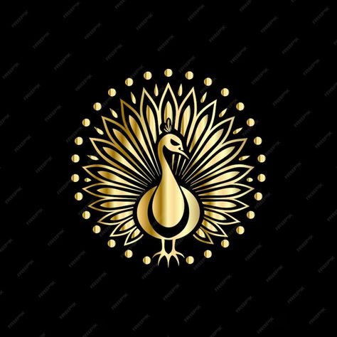 Premium Vector | Peacock logo template vector icon illustration design Vintage style Peacock Logo, Rs Logo, Wedding Card Design Indian, Peacock Images, Beauty Of Africa, Finance Logo, Gold Earrings Models, Hand Painted Sarees, Vector Icons Illustration