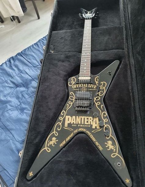 This is such an awesome looking guitar, and Washburn makes a great guitar. definitely a tribute to Pantera and Dimebag. Dimebag Darrell Guitar, Washburn Guitars, Guitar Studio, Dean Guitars, Jackson Guitars, Famous Guitars, Dimebag Darrell, Signature Guitar, Electric Guitar Design