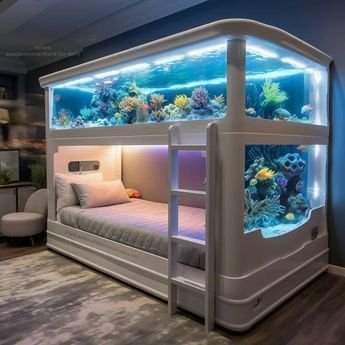 Annabelle Drawing, Incredible Bedrooms, Aquarium Bed, Enchanted House, Kids Den, Ocean Table, Amazing Bedroom Designs, Dream Bedroom Inspiration, Bedroom Makeovers