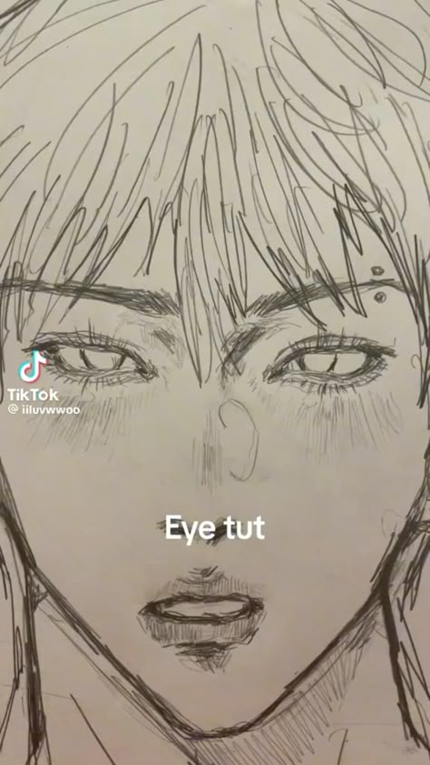 creds to @iiluvwwoo on tiktok Semi Realistic Artstyles, Semi Realistic Eyes Tutorials, How To Draw Semi Realistic Eyes, How To Draw Semi Realism, Semi Realism Tutorial, Semi Realistic Eyes, Semi Realistic Artstyle, Semi Realistic Drawing Sketches, Semi Realistic Sketch