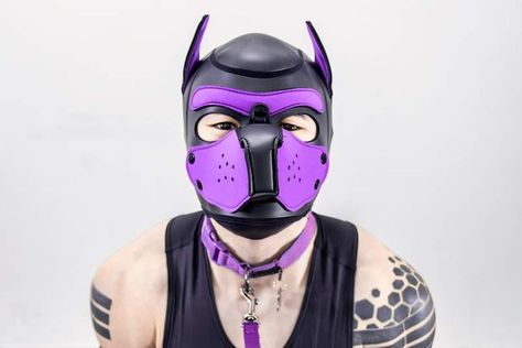 Pup Play Aesthetic, Market Photoshoot, Rocky Horror Costumes, Horror Costumes, Pet Regression, Unholy Trinity, Mask Aesthetic, Masked Men, Dog Mask