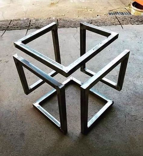 Infinity cube - 9GAG Welded Art, Welding Art Projects, Diy Welding, Welding Table, Metal Welding, Table Metal, Creative Furniture, Metal Projects, Metal Art Projects